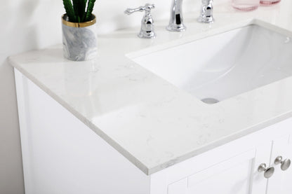 36 inch Single Bathroom Vanity in White