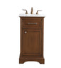 19 in. Single Bathroom Vanity set in teak