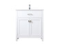 30 Inch SIngle Bathroom Vanity In White