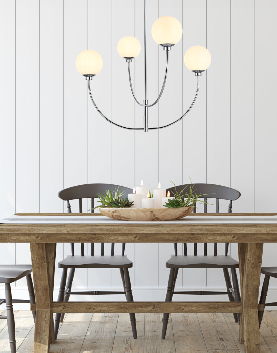 Nyomi 36 inch chandelier in Chrome