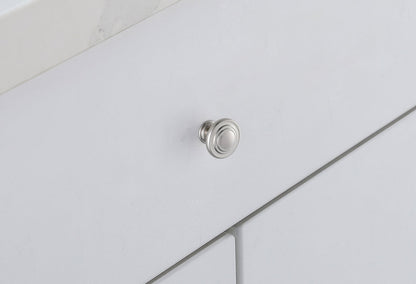 Minu 1.3" Diameter Brushed Nickel Mushroom Knob Multipack (Set of 10)