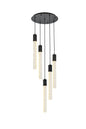 Weston 5 lights pendant in black