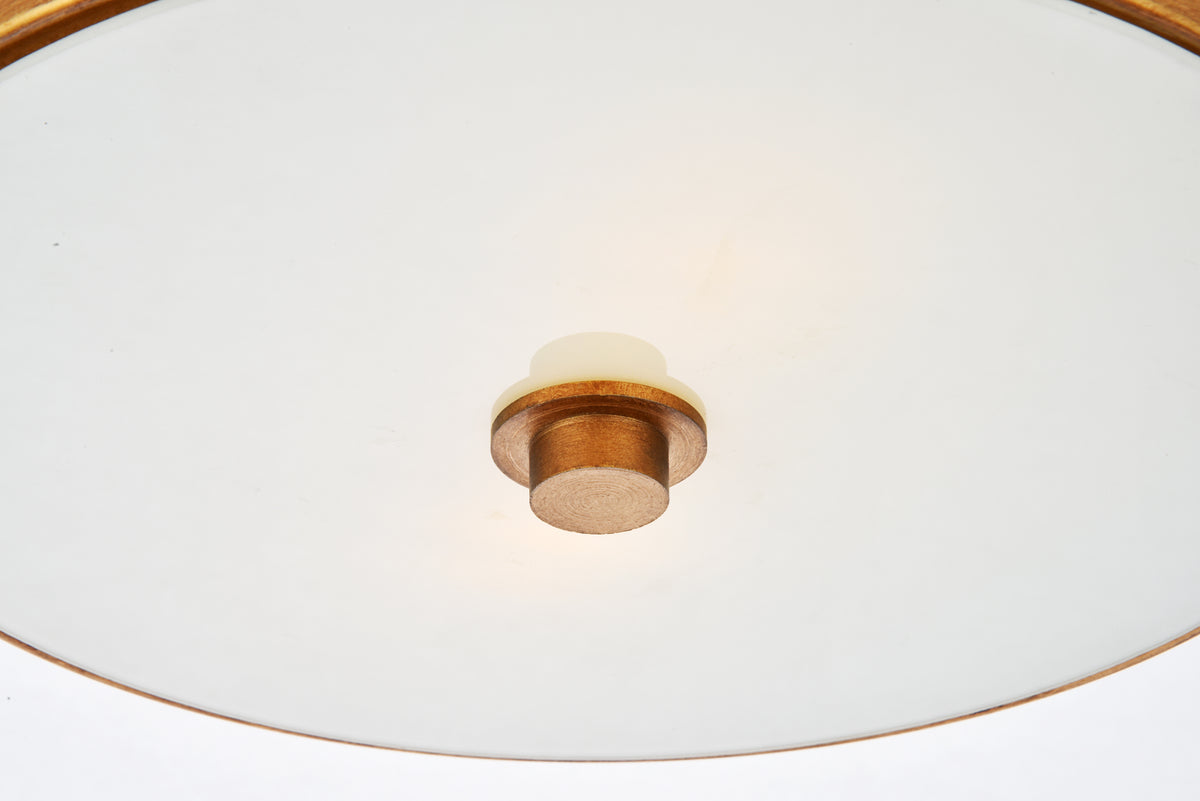 Hazen 2 light 12 inch Vintage Gold flush mount