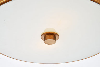 Hazen 2 light 12 inch Vintage Gold flush mount