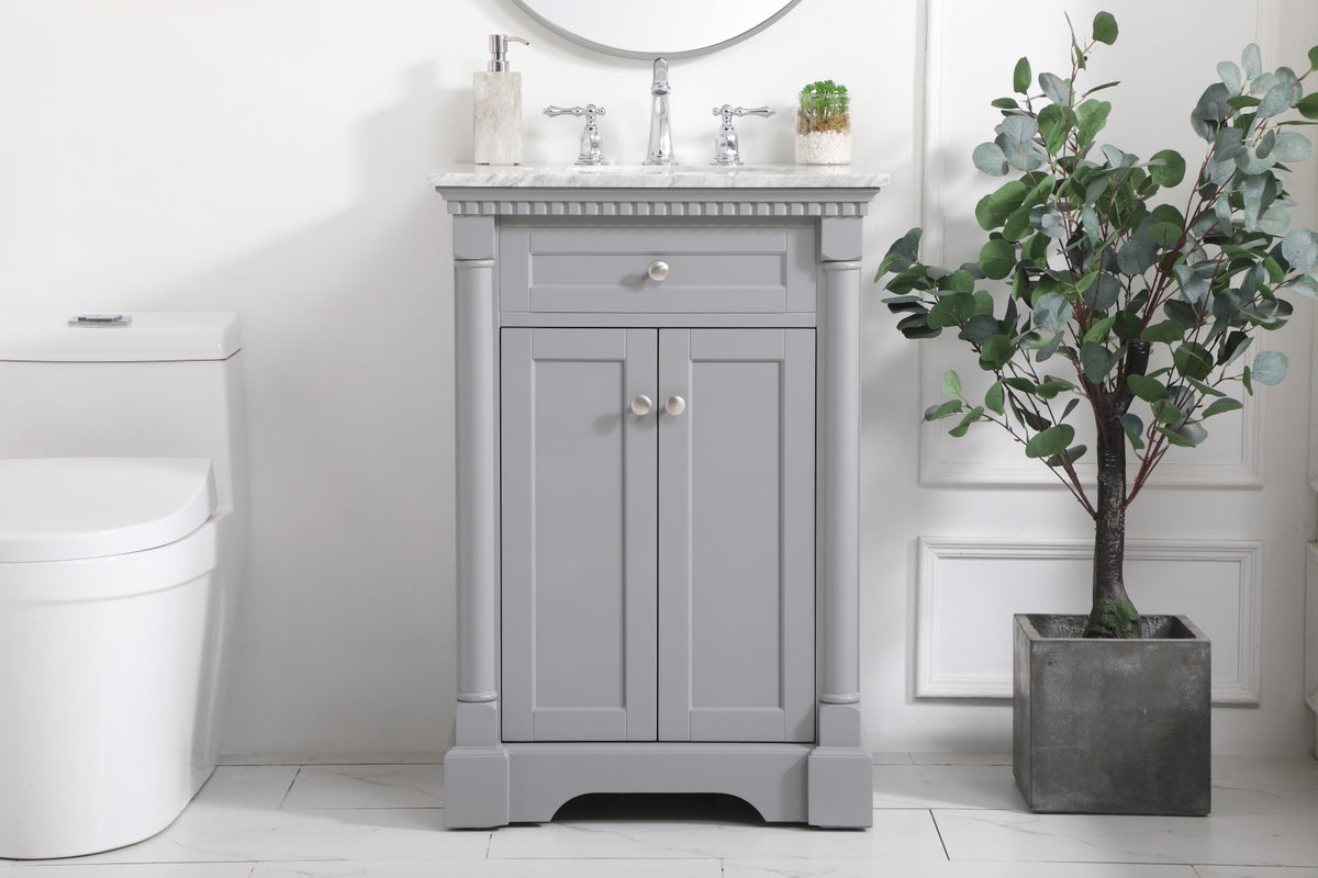 24 inch Single bathroom vanity in  Grey