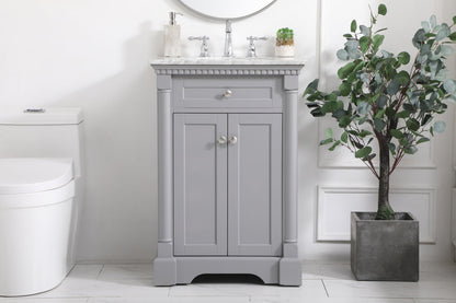 24 inch Single bathroom vanity in  Grey