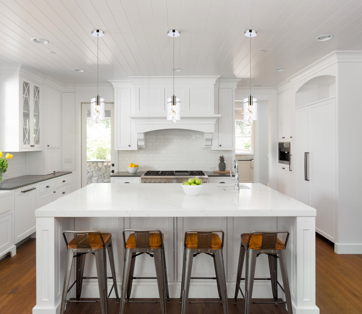 Hana 1 light Chrome Pendant