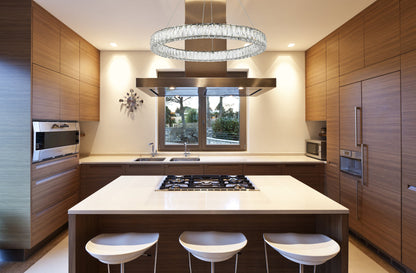 Monroe Integrated LED chip light Chrome Chandelier Clear Royal Cut Crystal