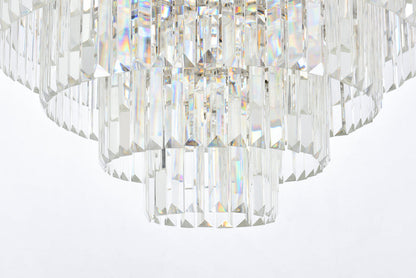 Sydney 33 light polished nickel Chandelier Clear Royal Cut Crystal