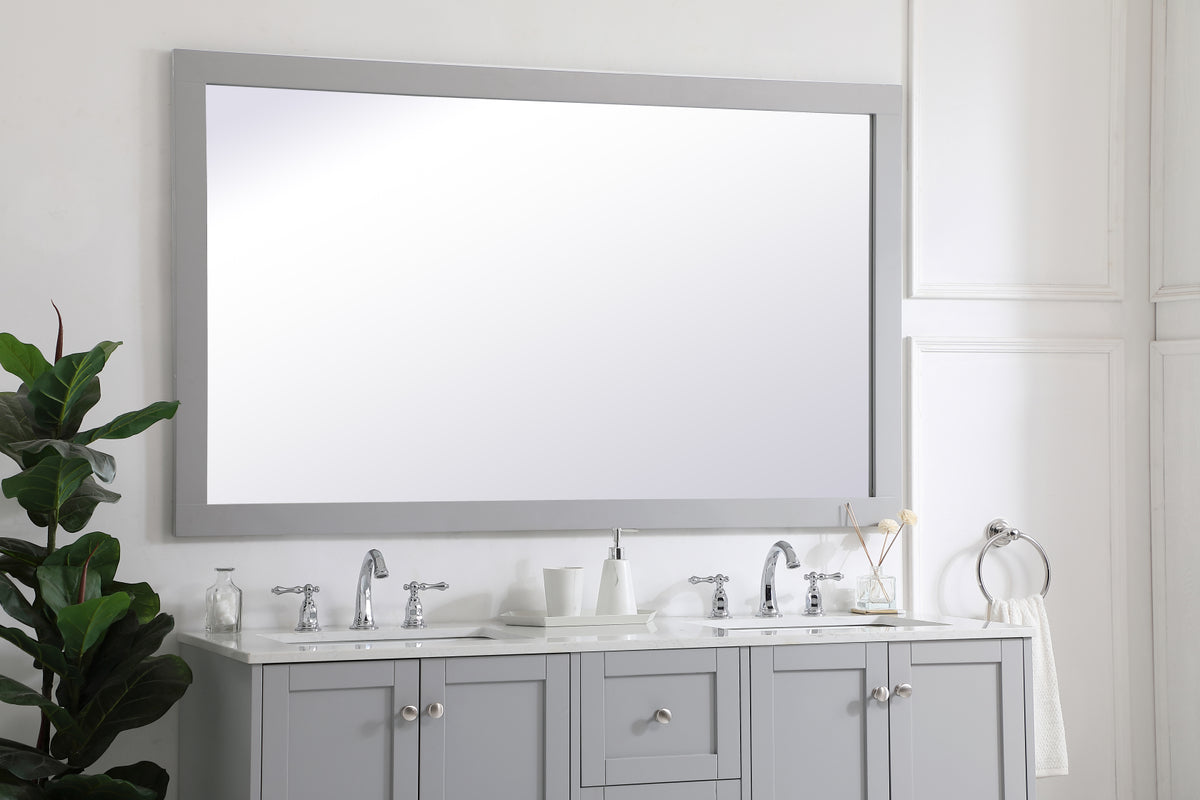 Aqua rectangle vanity mirror 60 inch in Grey