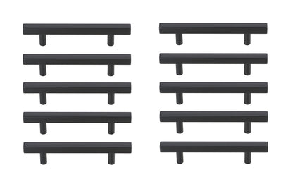 Dior 4" Center to Center Matte Black Bar Pull Multipack (set of 10)