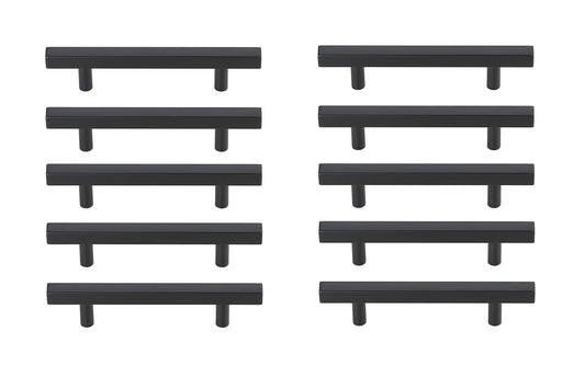 Dior 4" Center to Center Matte Black Bar Pull Multipack (set of 10)