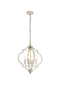 Sandara 4 lights pendant in weathered dove
