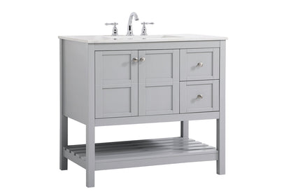 36 inch Single Bathroom Vanity in Gray