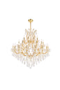 Maria Theresa 37 light Gold Chandelier Clear Royal Cut Crystal