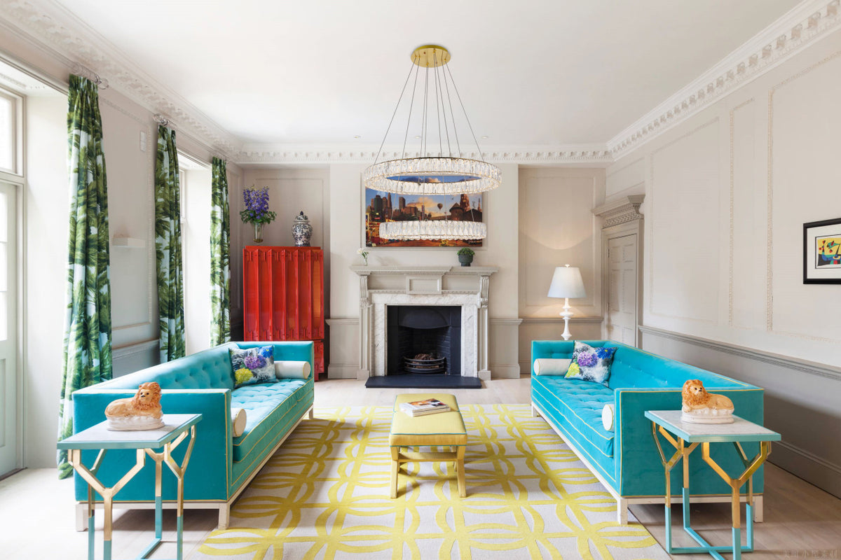 Monroe Integrated LED chip light gold Chandelier Clear Royal Cut Crystal