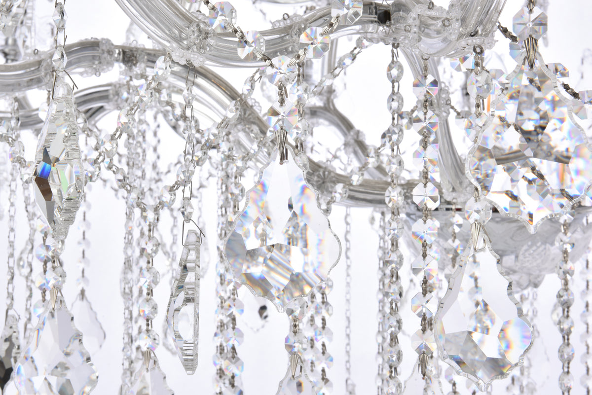 Maria Theresa 49 light Chrome Chandelier Clear Royal Cut Crystal