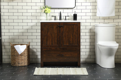 30 inch Single bathroom vanity in expresso