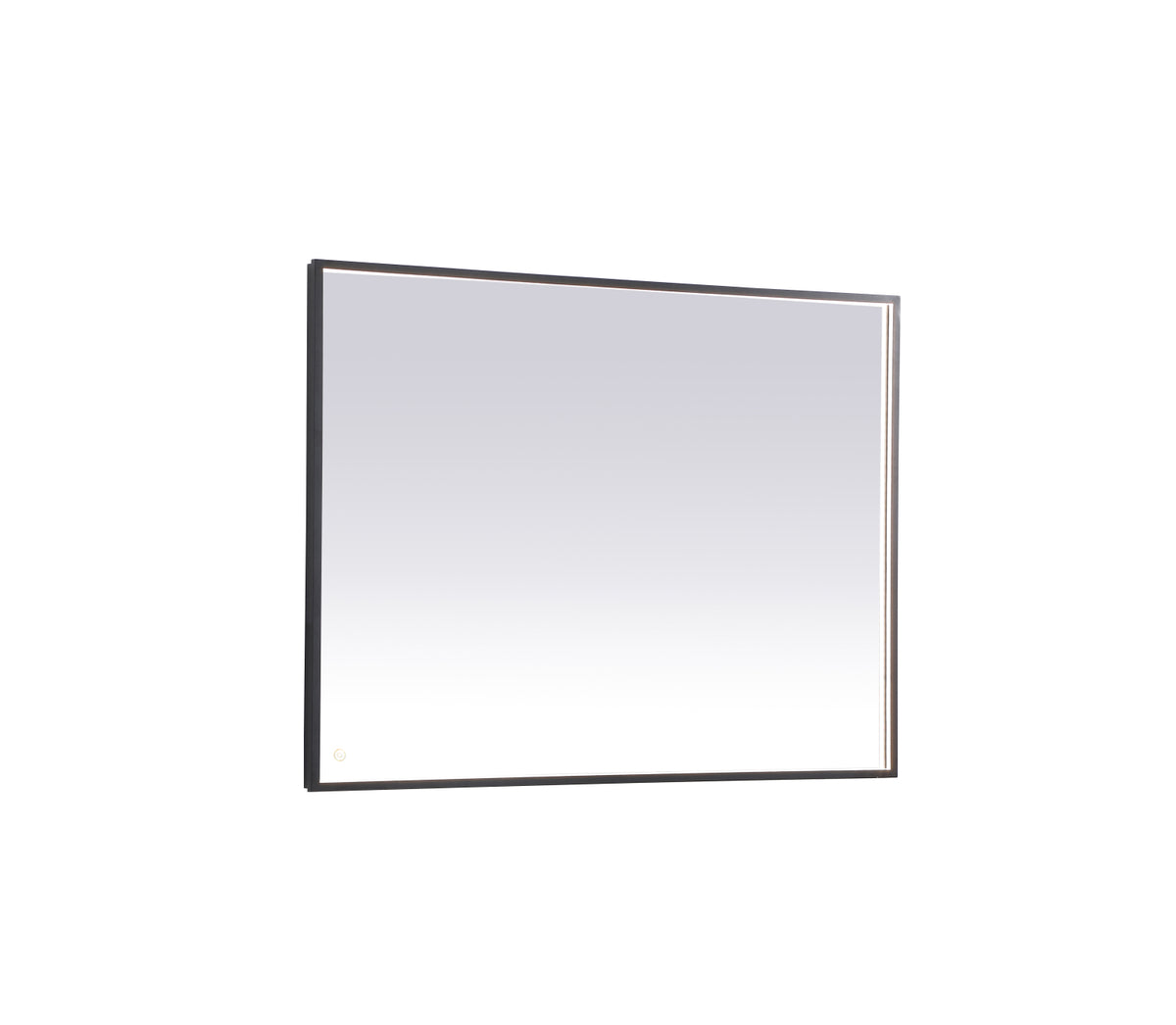Pier 36x48 inch LED mirror with adjustable color temperature 3000K/4200K/6400K in black