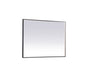 Pier 36x48 inch LED mirror with adjustable color temperature 3000K/4200K/6400K in black