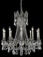 Rosalia 10 light Pewter Chandelier Clear Royal Cut Crystal