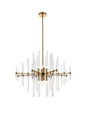 Sienna 31 inch crystal rod pendant in gold