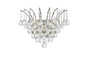 Victoria 3 light Chrome Wall Sconce Clear Royal Cut Crystal