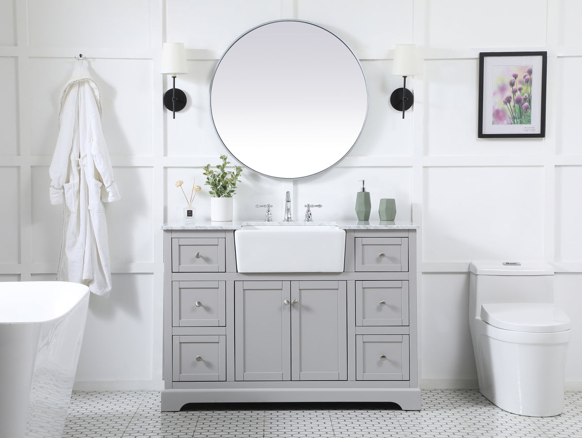 48 inch Single bathroom vanity in grey