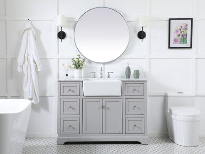 48 inch Single bathroom vanity in grey
