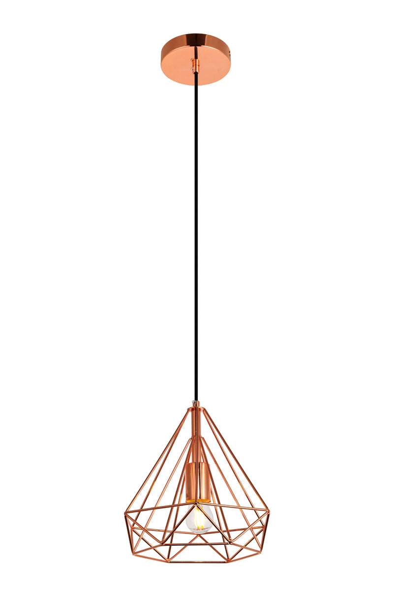 Jago Collection Pendant D9.8 H9.8 Lt:1 Copper Finish