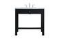 36 Inch ADA Compliant Bathroom Vanity In Black
