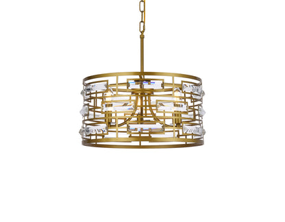 Kennedy 16.5 inch pendant in brass