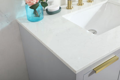 36 inch Single bathroom vanity in grey