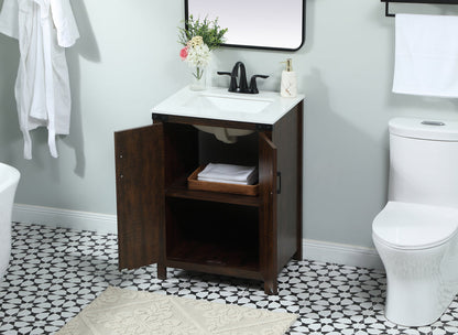 24 inch Single bathroom vanity in expresso
