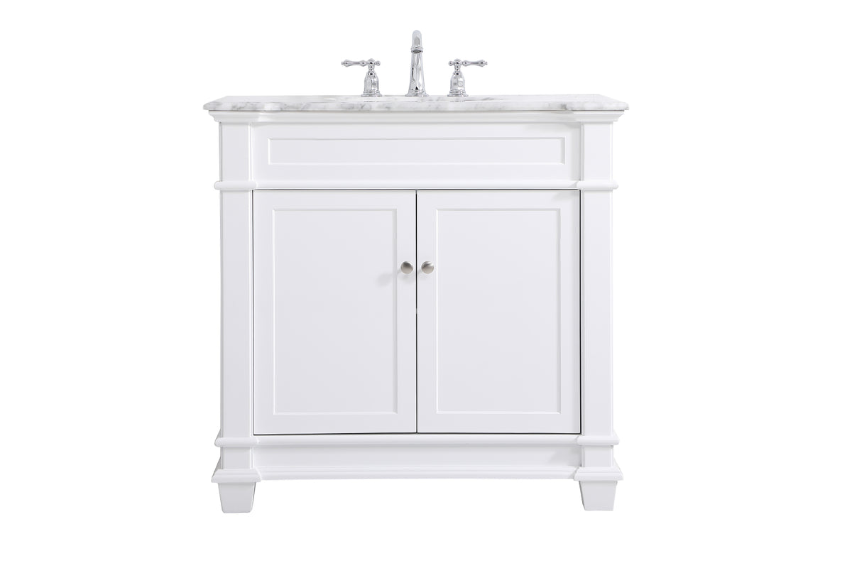 36 inch Single Bathroom Vanity set in White