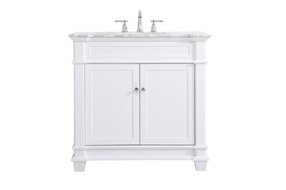 36 inch Single Bathroom Vanity set in White