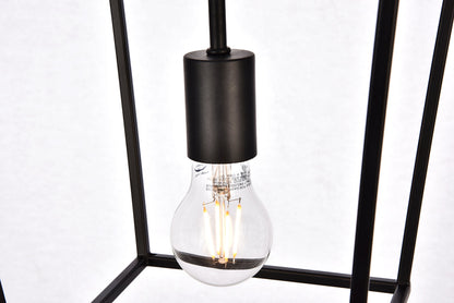 Maddox Collection Pendant D9.75 H14.5 Lt:1 Black Finish