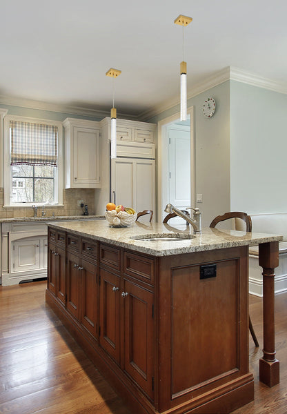 Weston 1 light pendant in satin gold