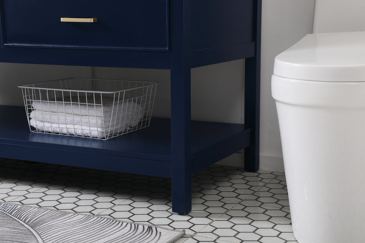 60 inch double bathroom vanity in blue