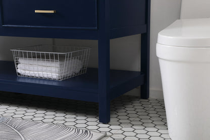 60 inch double bathroom vanity in blue