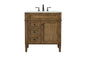 32 inch Single bathroom vanity in driftwood