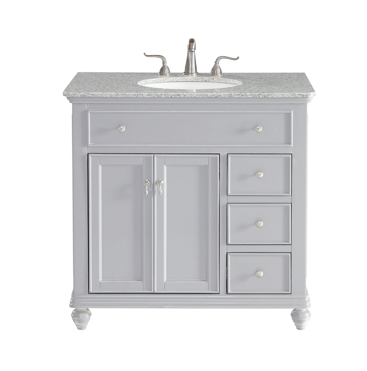 36 In. Single Bathroom Vanity Set In Light Grey