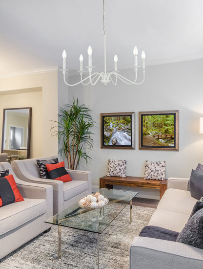 Rohan 36 inch chandelier in White