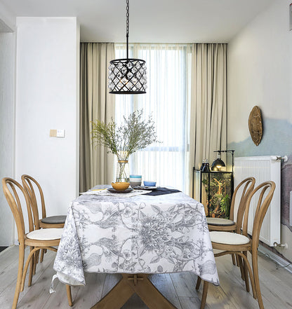 Madison 3 light Matte Black Pendant Clear Royal Cut Crystal