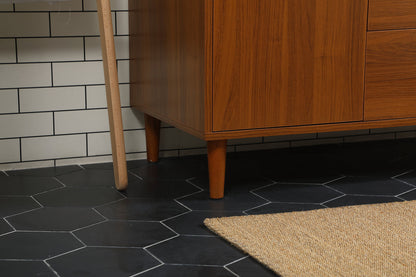 42 inch bathroom vanity in Teak