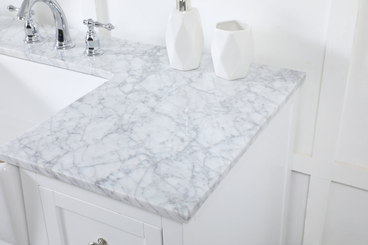 48 inch Single bathroom vanity in white