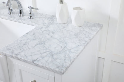 48 inch Single bathroom vanity in white