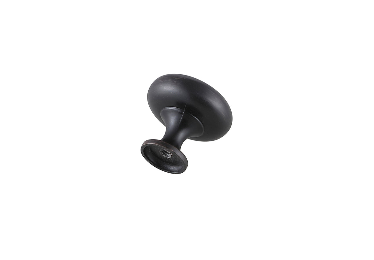 Cadon 1.2" Diameter Oil-rubbed Bronze Mushroom Knob Multipack (Set of 10)