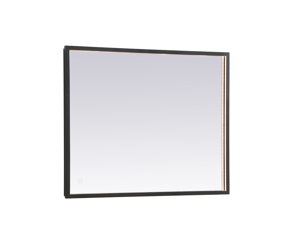 Pier 24x30 inch LED mirror with adjustable color temperature 3000K/4200K/6400K in black