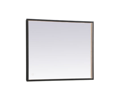 Pier 24x30 inch LED mirror with adjustable color temperature 3000K/4200K/6400K in black